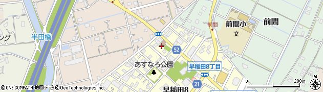 埼玉県三郷市早稲田8丁目29周辺の地図