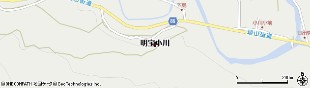 岐阜県郡上市明宝小川周辺の地図