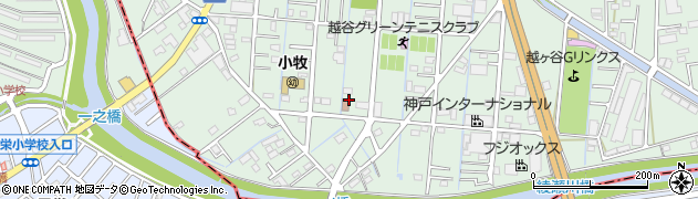 埼玉県越谷市大間野町5丁目周辺の地図