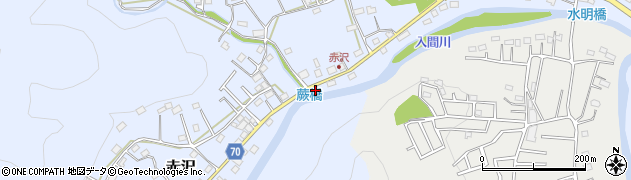 埼玉県飯能市赤沢343周辺の地図