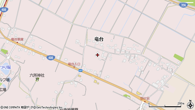 〒286-0801 千葉県成田市竜台の地図
