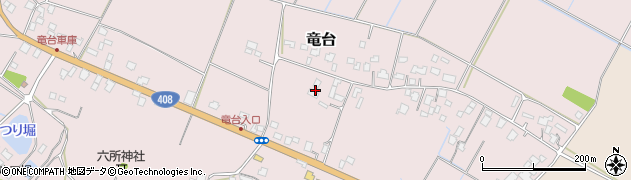 千葉県成田市竜台周辺の地図