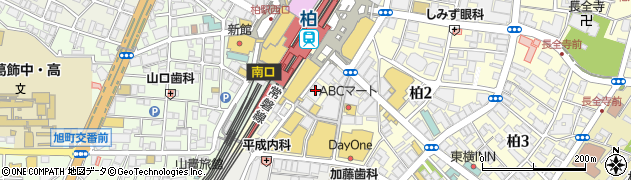 三菱ＵＦＪ銀行柏中央支店周辺の地図