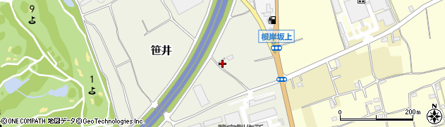 埼玉県狭山市笹井634周辺の地図