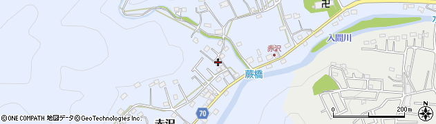 埼玉県飯能市赤沢512周辺の地図