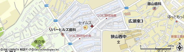 埼玉県狭山市つつじ野周辺の地図