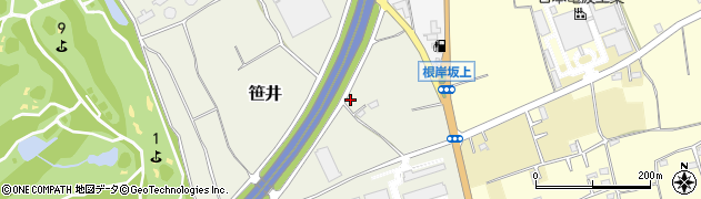埼玉県狭山市笹井636周辺の地図