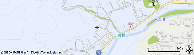 埼玉県飯能市赤沢527周辺の地図