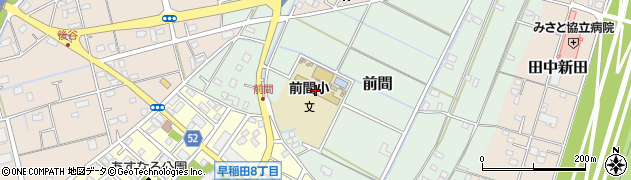 三郷市立前間小学校周辺の地図