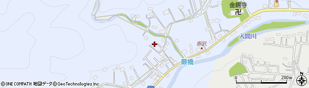 埼玉県飯能市赤沢511周辺の地図