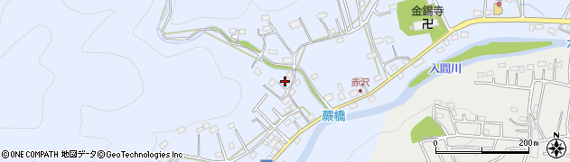 埼玉県飯能市赤沢509周辺の地図