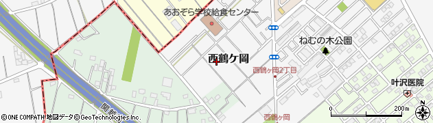 埼玉県ふじみ野市西鶴ケ岡周辺の地図