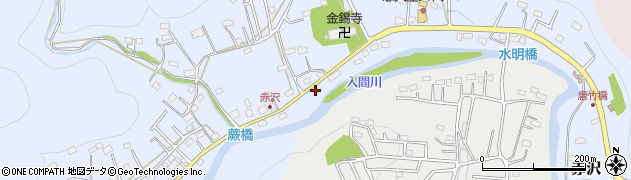 埼玉県飯能市赤沢324周辺の地図