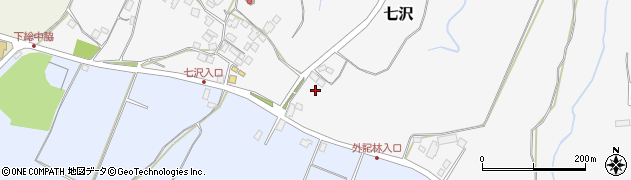 千葉県成田市七沢194周辺の地図