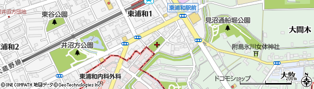 東浦和南公園周辺の地図
