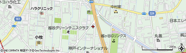 埼玉県越谷市大間野町周辺の地図