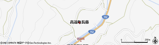 長野県伊那市高遠町長藤周辺の地図