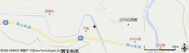 岐阜県郡上市明宝小川511周辺の地図