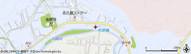 埼玉県飯能市赤沢200周辺の地図