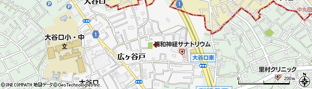 埼玉県さいたま市南区広ヶ谷戸周辺の地図