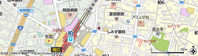 ファミリーマート柏駅東口店周辺の地図