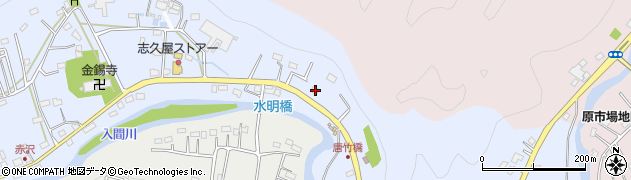 埼玉県飯能市赤沢173周辺の地図
