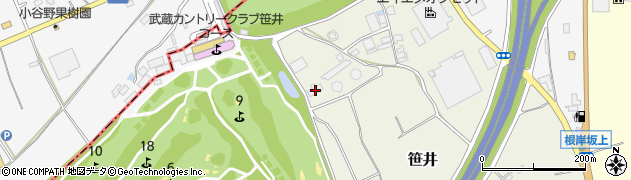 埼玉県狭山市笹井830周辺の地図