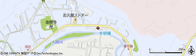 埼玉県飯能市赤沢187周辺の地図