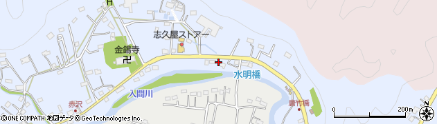 埼玉県飯能市赤沢202周辺の地図