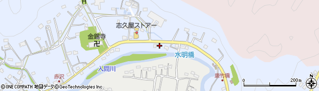 埼玉県飯能市赤沢201周辺の地図