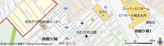 西鶴ヶ岡公園周辺の地図