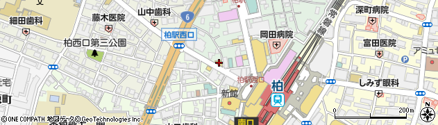 ファミリーマート柏駅末広町店周辺の地図