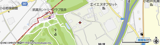 埼玉県狭山市笹井819周辺の地図
