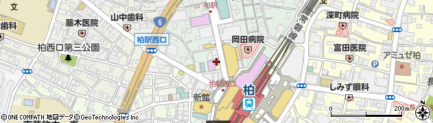 ローソン柏駅西口店周辺の地図