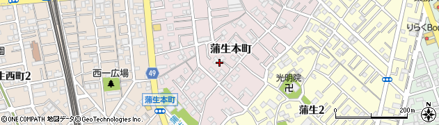 埼玉県越谷市蒲生本町9周辺の地図