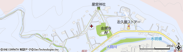 埼玉県飯能市赤沢270周辺の地図