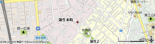 埼玉県越谷市蒲生本町7周辺の地図