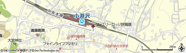 小淵沢駅周辺の地図