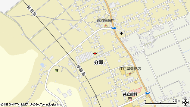〒289-0305 千葉県香取市分郷の地図