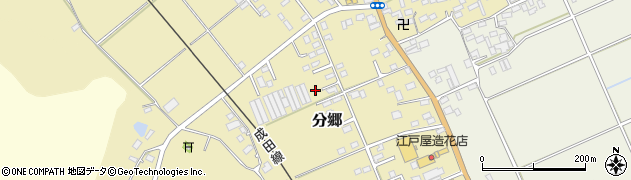 千葉県香取市分郷周辺の地図
