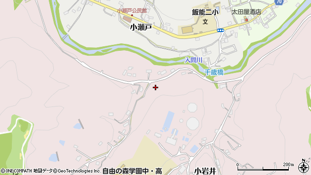 〒357-0066 埼玉県飯能市小岩井の地図