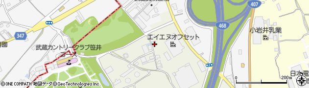 埼玉県狭山市笹井697周辺の地図