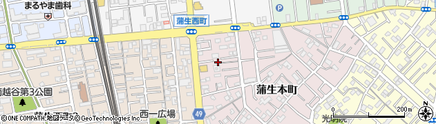 埼玉県越谷市蒲生本町1周辺の地図
