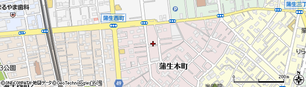 埼玉県越谷市蒲生本町2周辺の地図