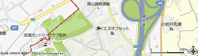 埼玉県狭山市笹井706周辺の地図