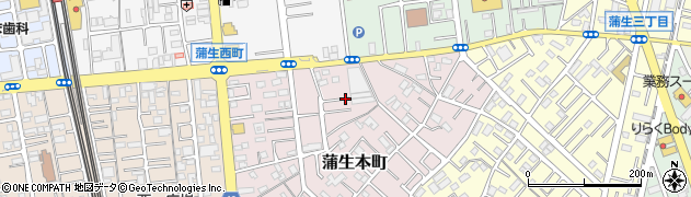 埼玉県越谷市蒲生本町3周辺の地図
