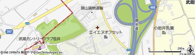 埼玉県狭山市笹井705周辺の地図