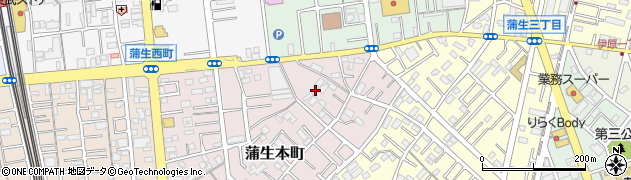 埼玉県越谷市蒲生本町4周辺の地図