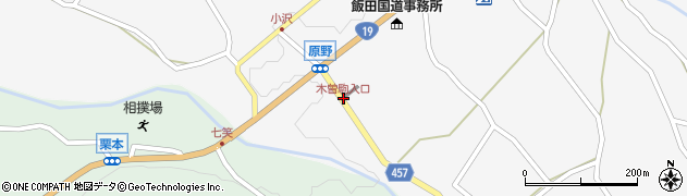 木曽駒入口周辺の地図