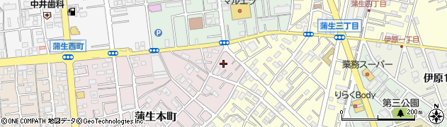 埼玉県越谷市蒲生本町5周辺の地図